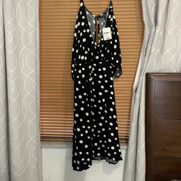 Midi polka dots Dress NEW - Picture 2 of 6